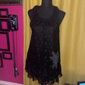 Lilypad black tunic/dress